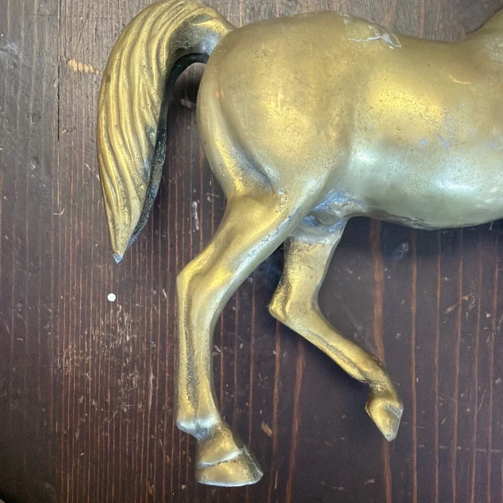 Horse Brass Statue